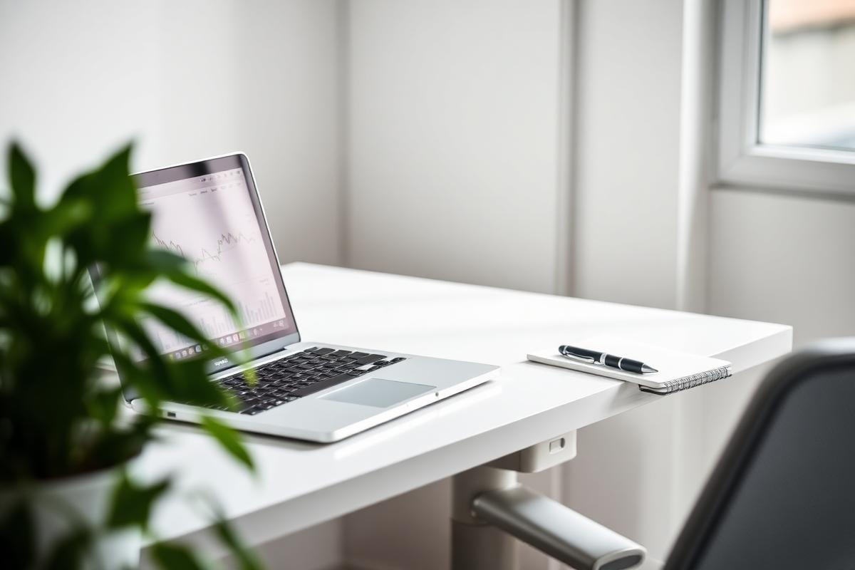 Professional bookkeeping workspace
